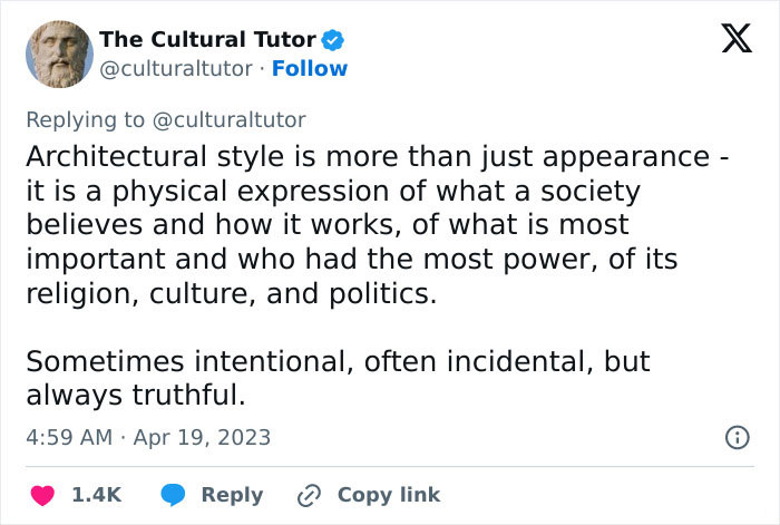 “Why Architecture Is Important”: X Account Explains The Significance Of Our Environments “Why Architecture Is Important”: X Account Explains The Significance Of Our Environments