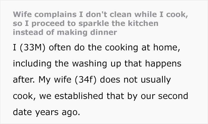 No One Gets Dinner As Man Maliciously Complies With Wife&rsquo;s Demand To Clean As He Cooks