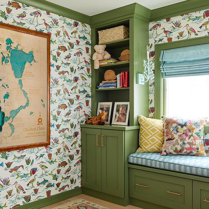 Colorful and vibrant window seat