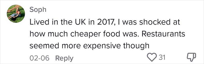 Woman Breaks Down Price Difference Of Food Between UK And US, Goes Viral