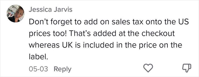 Woman Breaks Down Price Difference Of Food Between UK And US, Goes Viral