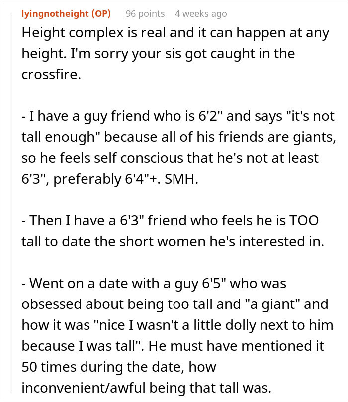 Woman Towers Over Dates After They Lie About Their Height, Throw Fits As She Refuses Second Date