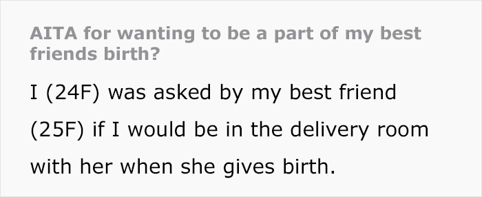 "Might Make Me Attracted To Her": Husband Doesn't Want Wife's BFF In The Delivery Room