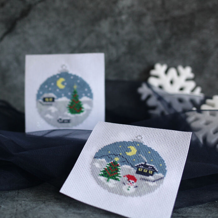 15 Simple And Easy Cross-Stitch Patterns For Christmas And New Year