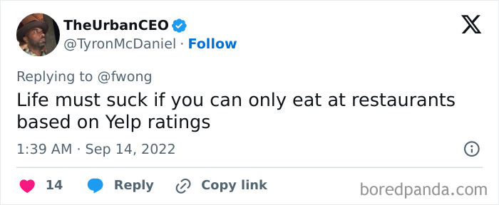 "The Chinese Restaurant 3.5 Rule": Guy Shares His Interesting Take On Ratings