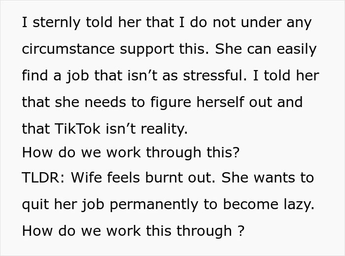 &ldquo;She Wants To Quit Her Job Permanently To Become Lazy&rdquo;: Man At Crossroads After Wife Changes