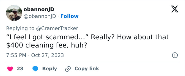 “Not Even Worth It”: Airbnb Host Throws A Fit After Guest “Scams” Him “Not Even Worth It”: Airbnb Host Throws A Fit After Guest “Scams” Him