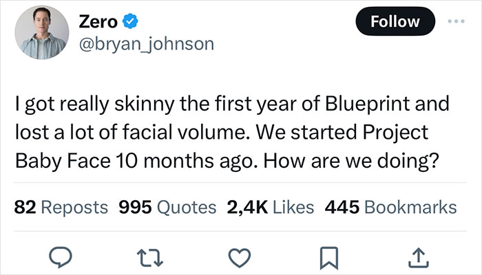 People Say Tech Mogul&rsquo;s Attempt At Reversing His Age Has Given Him An &ldquo;Uncanny Valley&rdquo; Look