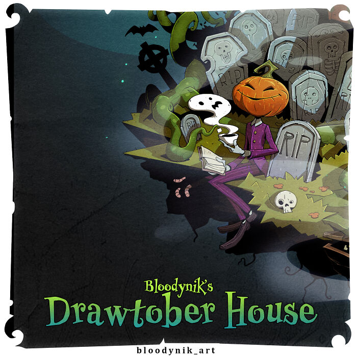 Almost Every Day Of October I Worked On One Big Illustration, Here's The Result (11 Pics) Almost Every Day Of October I Worked On One Big Illustration, Here's The Result (11 Pics)