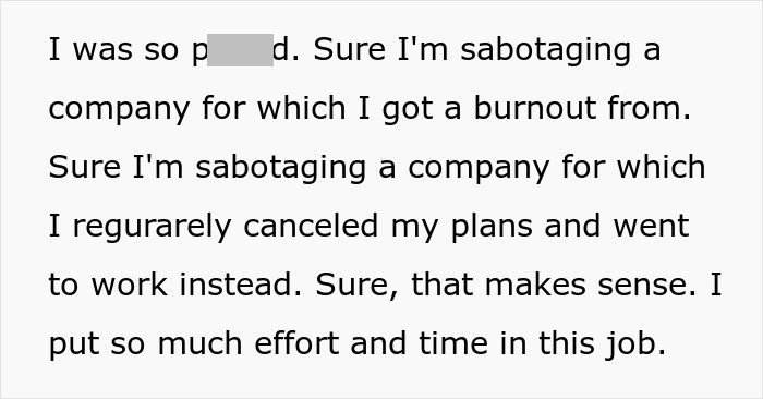 Boss Tries To Use Burned-Out Worker As A Scapegoat, She Quits Boss Tries To Use Burned-Out Worker As A Scapegoat, She Quits