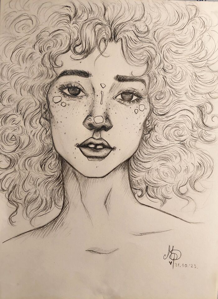 This One Was Supposed To Be Inked But I Decided Against It Because It Turned Out So Good Already So I Thought I Might Share This One Too🧎‍♀️❤️