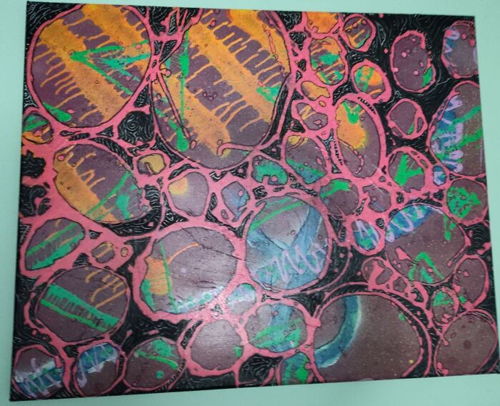 Most Recent (Masterpiece Or Atrocity?)... I'll Try To Add A Picture Of It Under UV In The Comments Section