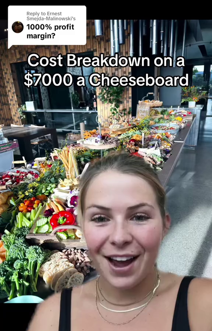 Woman Charges $7,000 For A Cheese Board, Gives The Cost Breakdown After People Freak Out