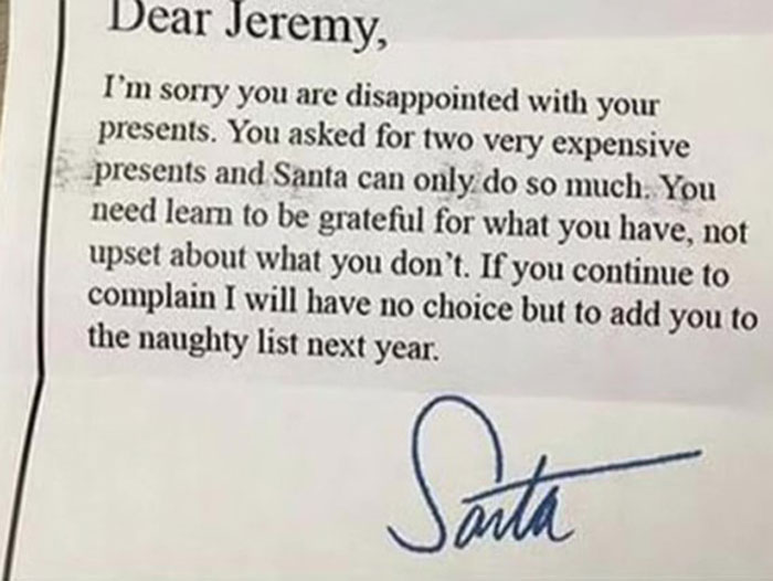 People Online Are Cracking Up Over This Kid's Honest-To-The-Core Letters To Santa
