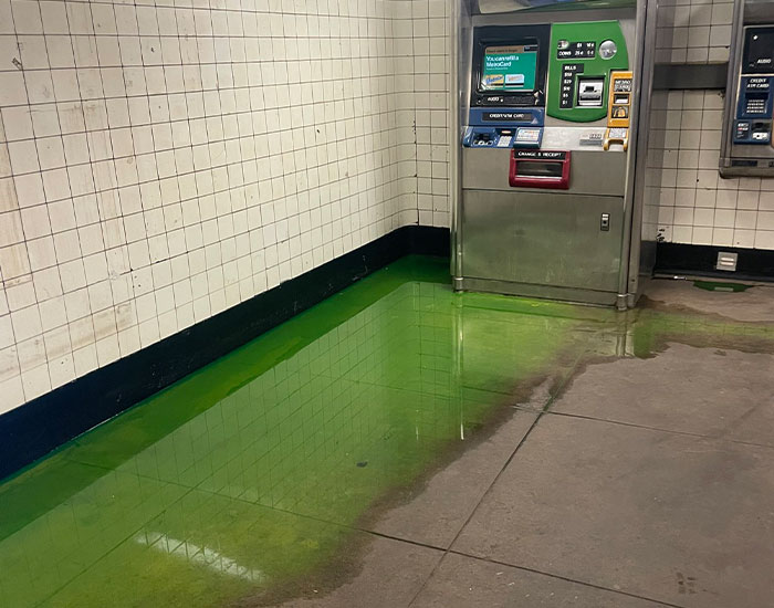 People Come Up With Hilarious Theories After Mysterious Green Slime Oozes From NY Streets