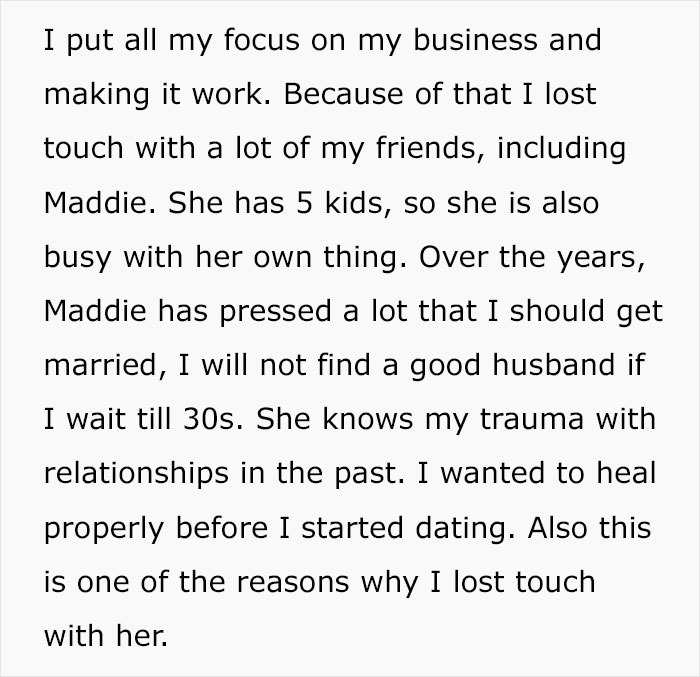 Text excerpt about a SAHM focusing on business and losing touch with a mom friend after disagreements about daycare. Text excerpt about a SAHM focusing on business and losing touch with a mom friend after disagreements about daycare.