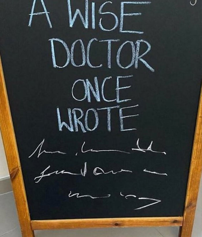 Un sabio doctor escribió una vez...