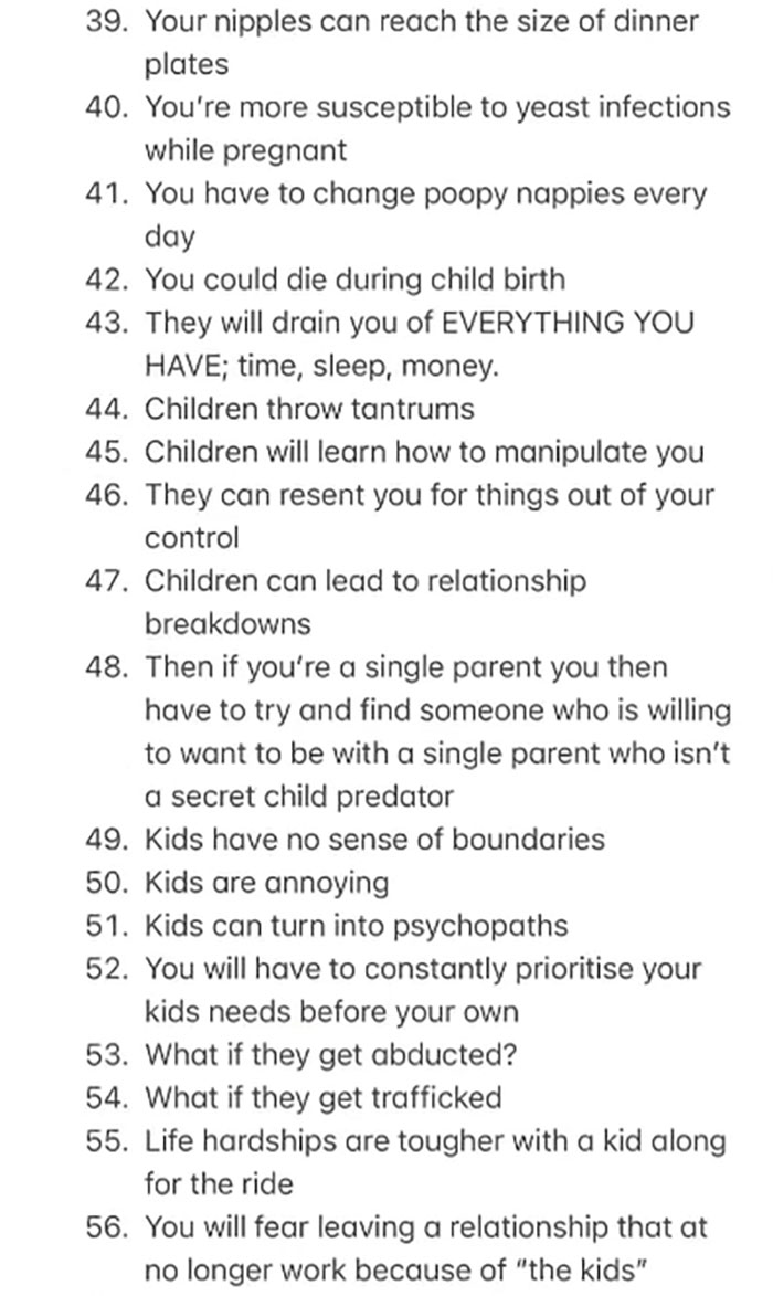 People Lose It At Australian Model&rsquo;s &ldquo;118 Reasons&rdquo; Why She Doesn&rsquo;t Want Kids