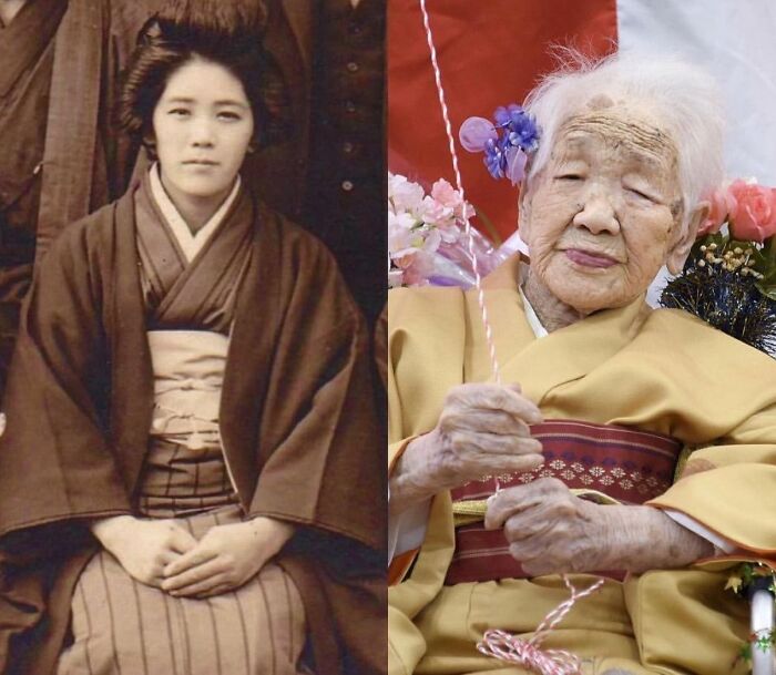 Kane Tanaka vivió hasta los 119 años (1903-2022): tenía 11 años cuando comenzó la Primera Guerra Mundial, 36 cuando comenzó la Segunda Guerra Mundial, 74 cuando se estrenó Star Wars y 116 cuando comenzó el Covid-19