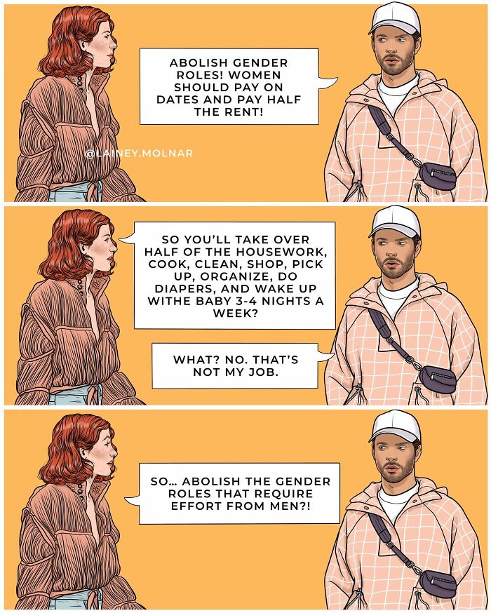 Man and woman having a discussion