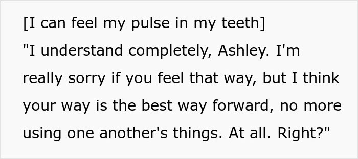 Woman Teaches Entitled Roommate How “Don’t Touch My Things And I Won’t Touch Yours” Really Works Woman Teaches Entitled Roommate How “Don’t Touch My Things And I Won’t Touch Yours” Really Works