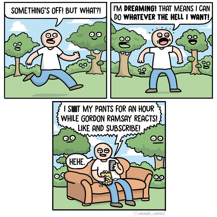 20 New Quirky And Dark Comics With Twisted Endings By “Whoops Comics”