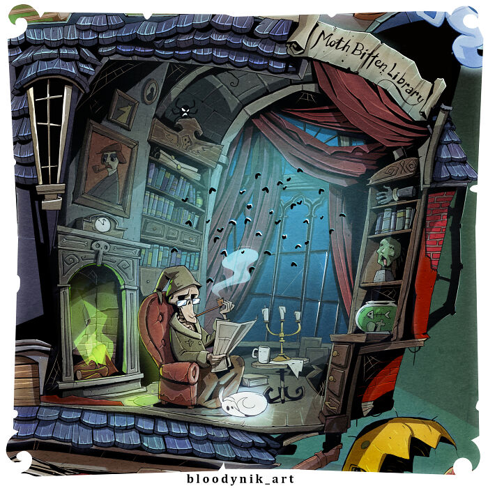 Almost Every Day Of October I Worked On One Big Illustration, Here's The Result (11 Pics) Almost Every Day Of October I Worked On One Big Illustration, Here's The Result (11 Pics)