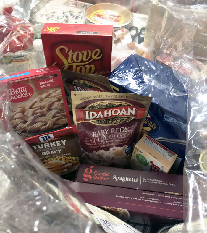 Received A "Thanksgiving Meal Box" From The Food Bank. We’re Having An American Thanksgiving Dinner Today