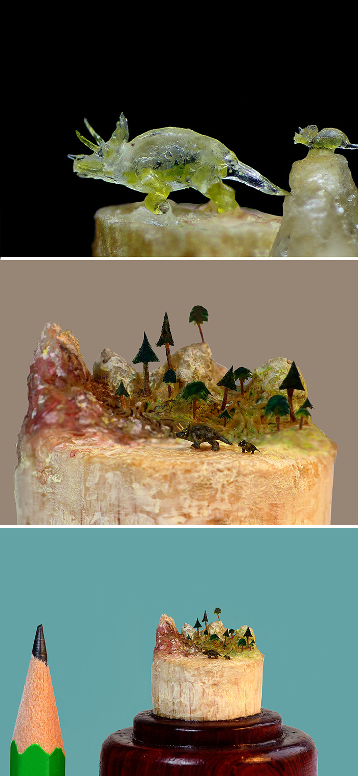 Triceratops Mother And Son