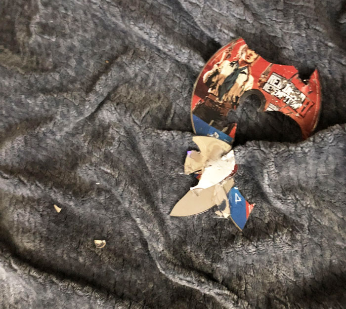 I Woke Up To The Sound Of My Dog Chewing On Something Plastic. Found This