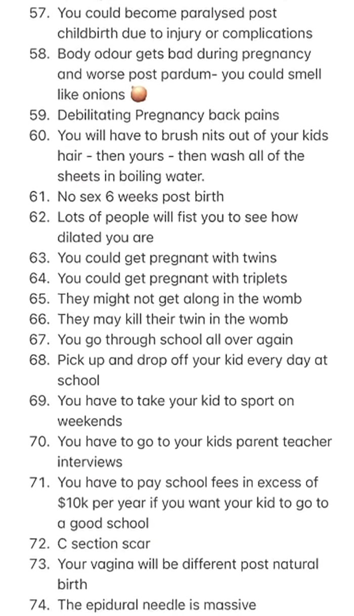 People Lose It At Australian Model&rsquo;s &ldquo;118 Reasons&rdquo; Why She Doesn&rsquo;t Want Kids