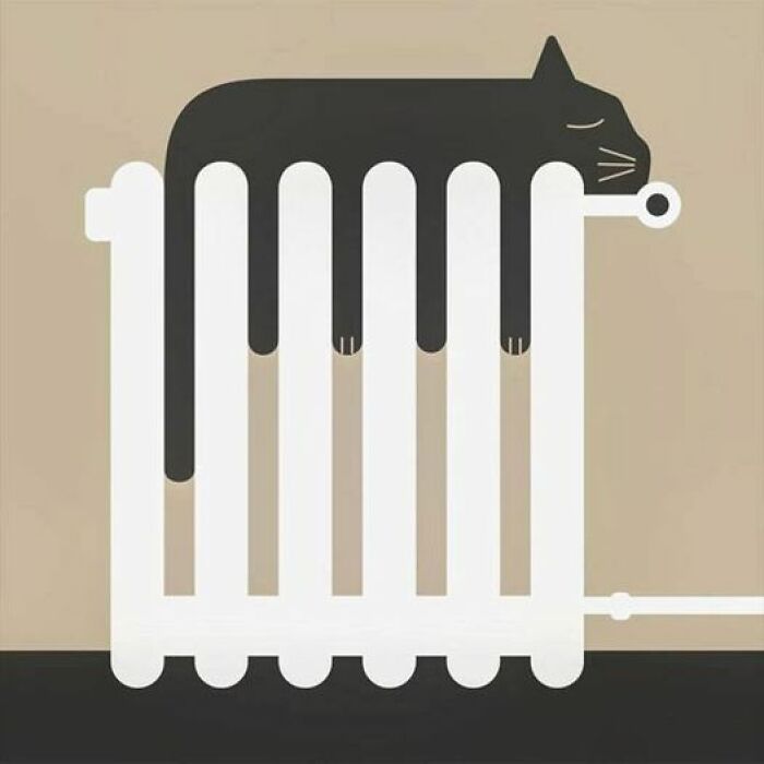 Cat On Radiator, Steffen Kraft (Aka Iconeo), 2018