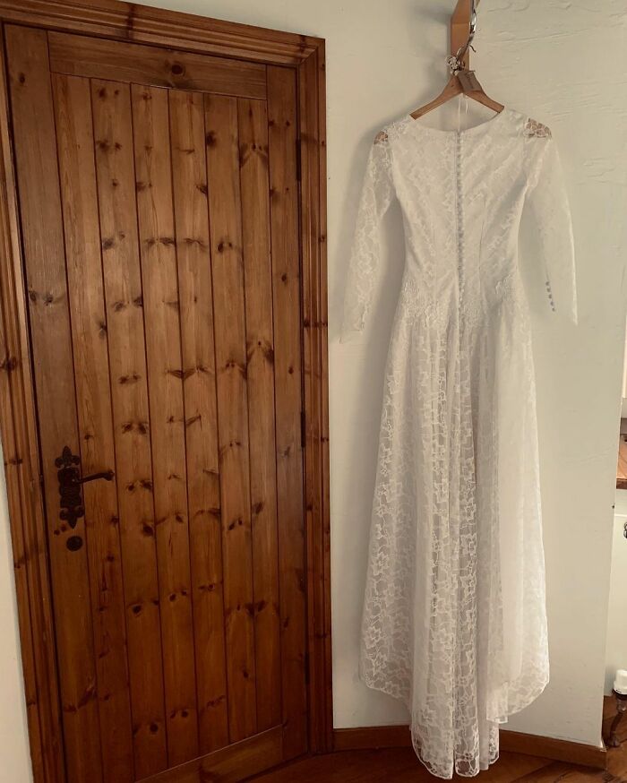 Bride Goes Viral For Choosing A $43 Charity Shop Dress As Her Wedding Gown