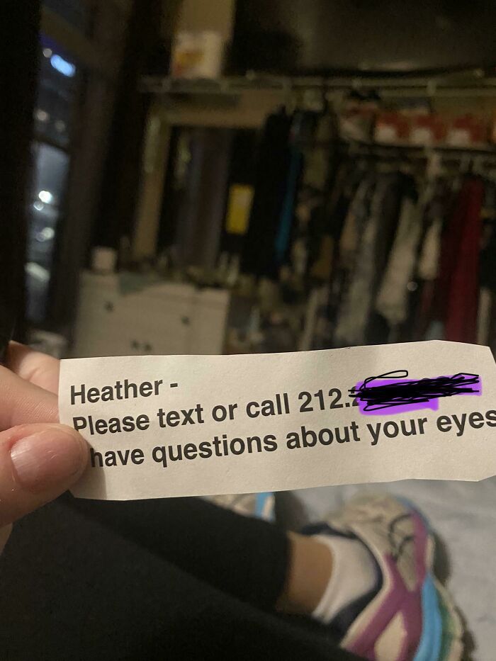 Someone Typed This And Put It Under My Apartment Door. I Live In The Heart Of A Dirty Downtown But I’m Pretty Sure The Jeepers Creepers Monster Is Coming For Me. In A Very Polite Way. If Anyone Is Ants To Creep This Number For Me, Let Me Know
