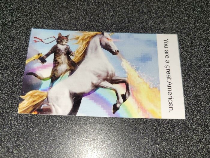 Card Left On The Door Of My Apartment This Morning