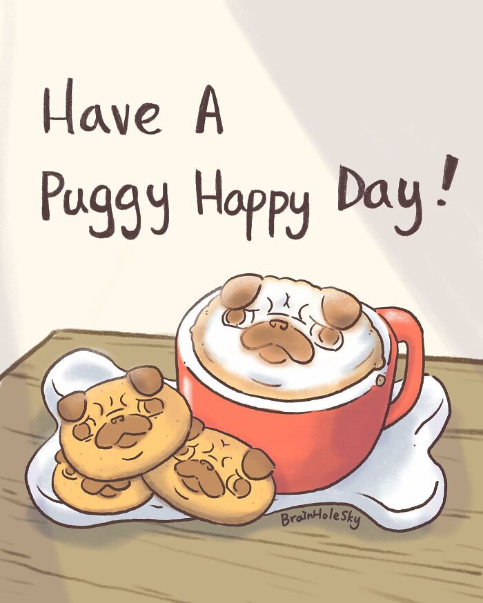 New Simple Single-Panel And Adorable Comics By “Brain Hole Sky” Will Brighten Your Day