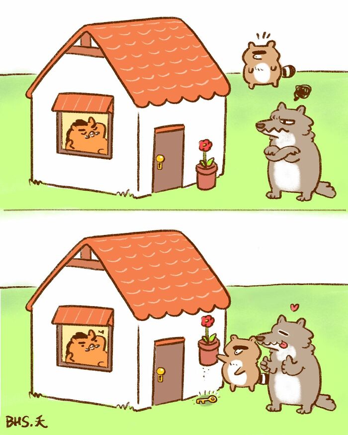 New Simple Single-Panel And Adorable Comics By “Brain Hole Sky” Will Brighten Your Day