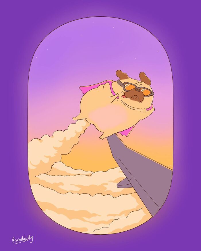 New Simple Single-Panel And Adorable Comics By “Brain Hole Sky” Will Brighten Your Day