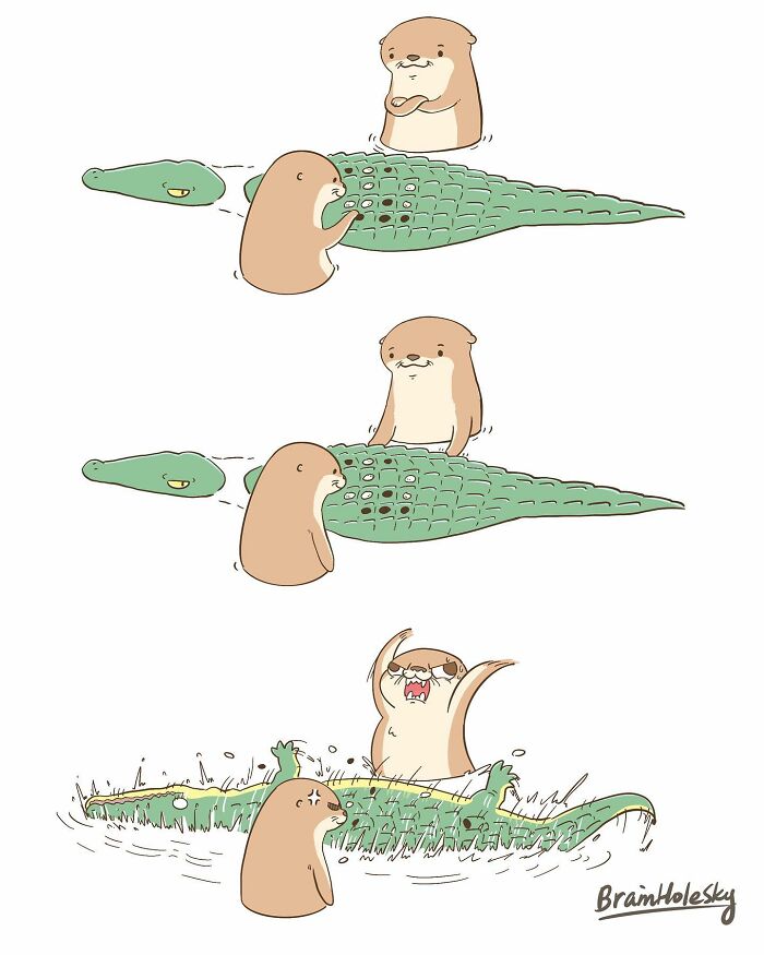 New Simple Single-Panel And Adorable Comics By “Brain Hole Sky” Will Brighten Your Day