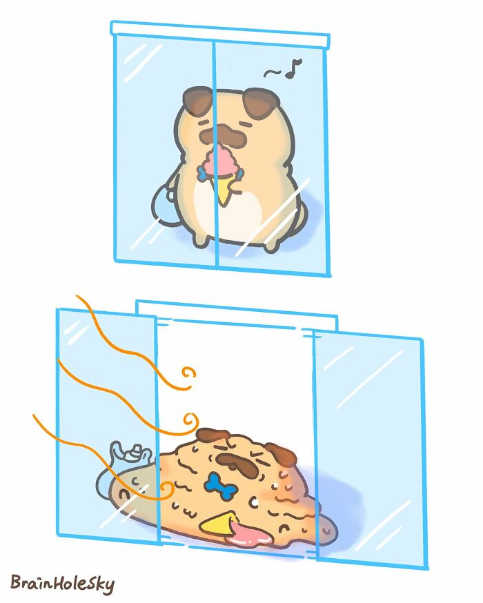 New Simple Single-Panel And Adorable Comics By “Brain Hole Sky” Will Brighten Your Day