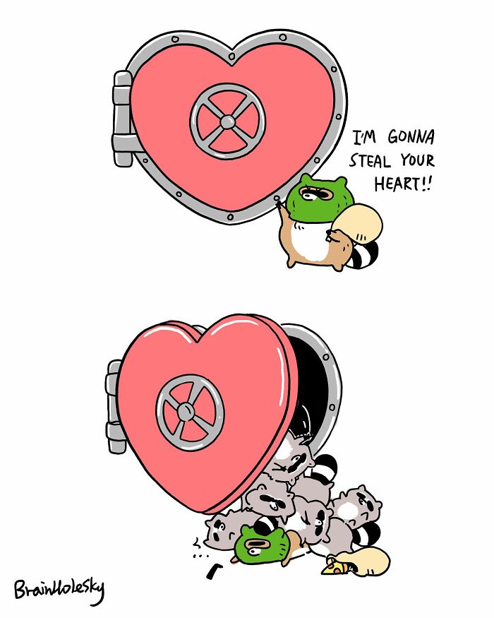 New Simple Single-Panel And Adorable Comics By “Brain Hole Sky” Will Brighten Your Day