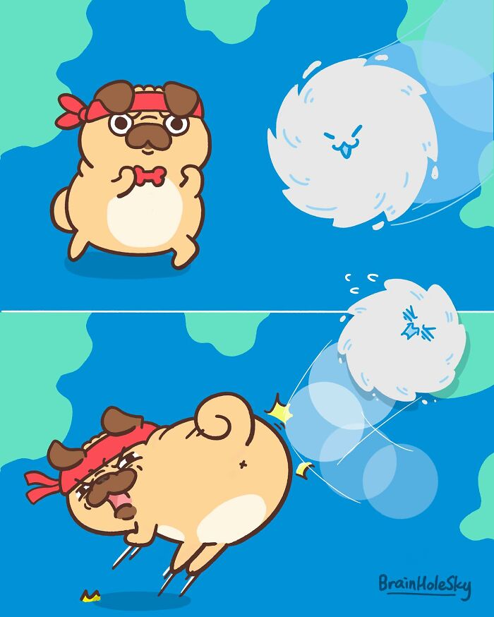 New Simple Single-Panel And Adorable Comics By “Brain Hole Sky” Will Brighten Your Day