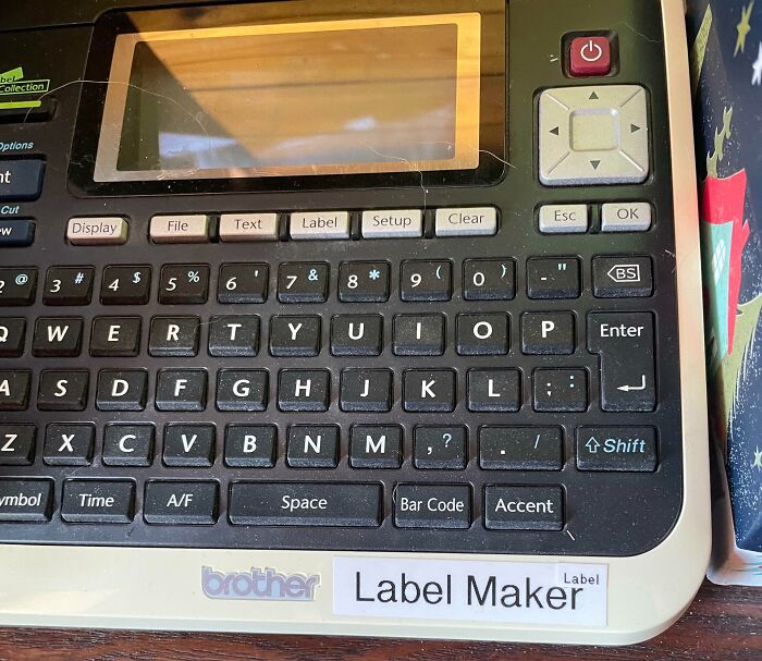 Found This On My Dad's Label Maker