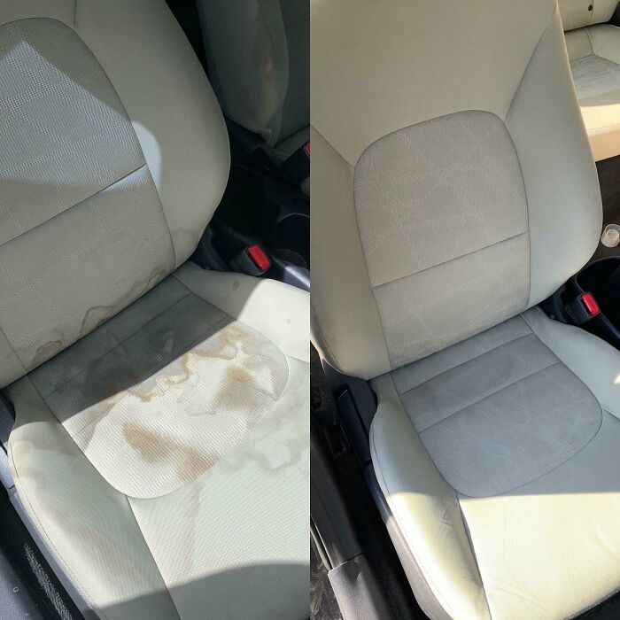 I’ve Been Using All Of My Free Time To Deep Clean My Car Seats