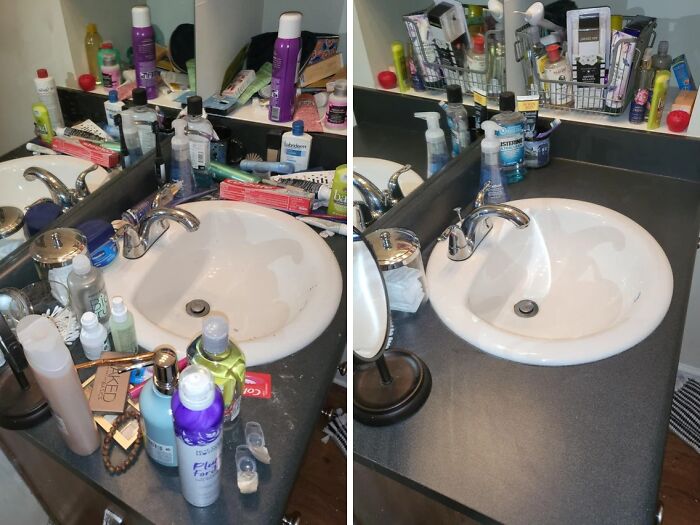 Finally Forced Myself To Clean My Bathroom