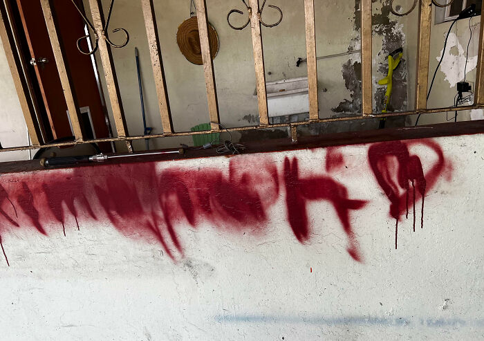 Kid Is Grounded And Spray-Painted The Wall