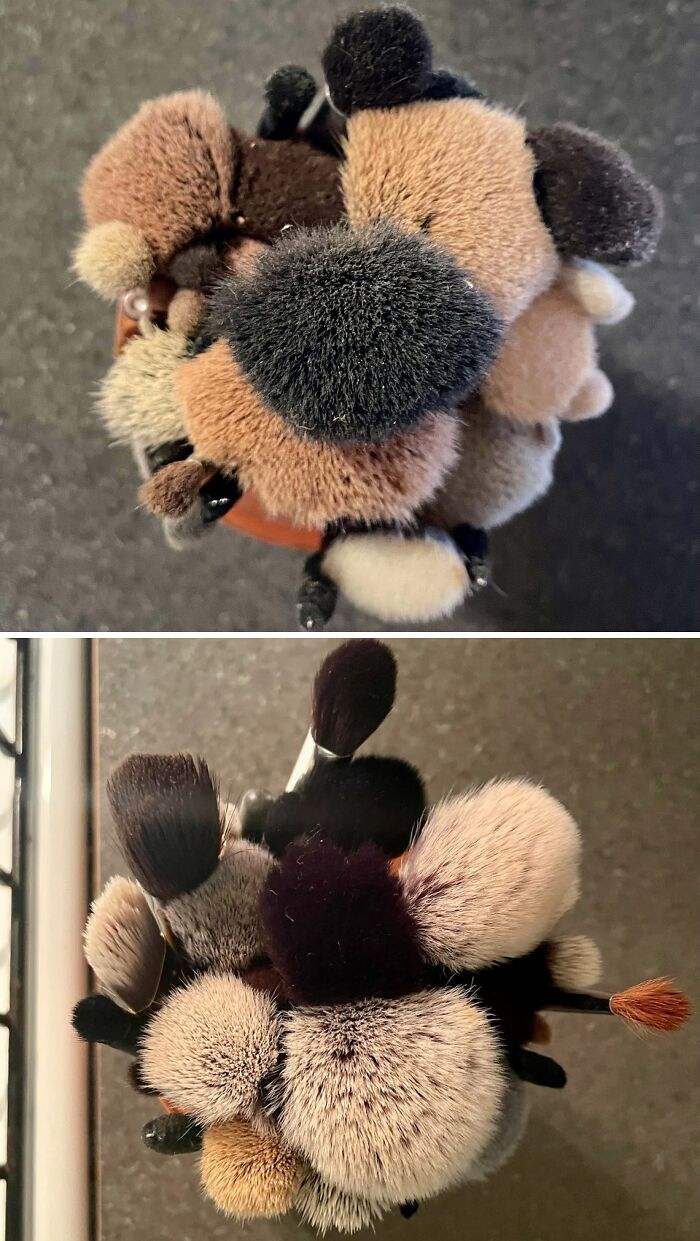 Finally Cleaned My Nasty Makeup Brushes