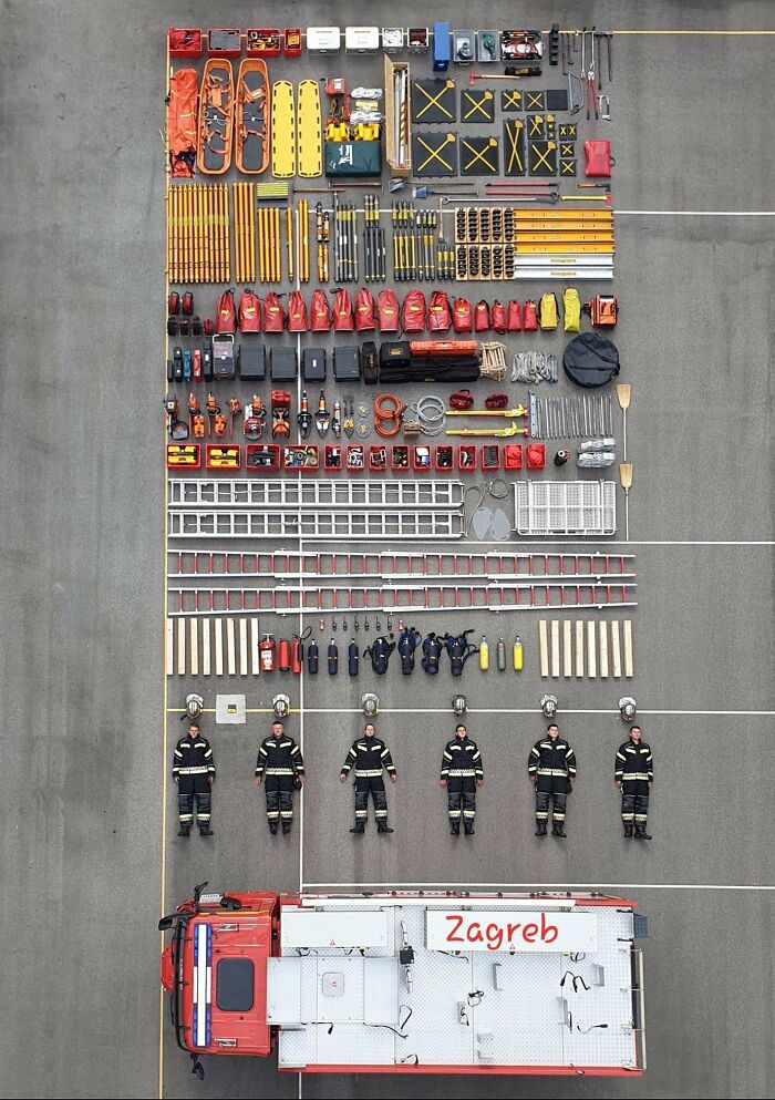 Contents Of A Croatian Firetruck