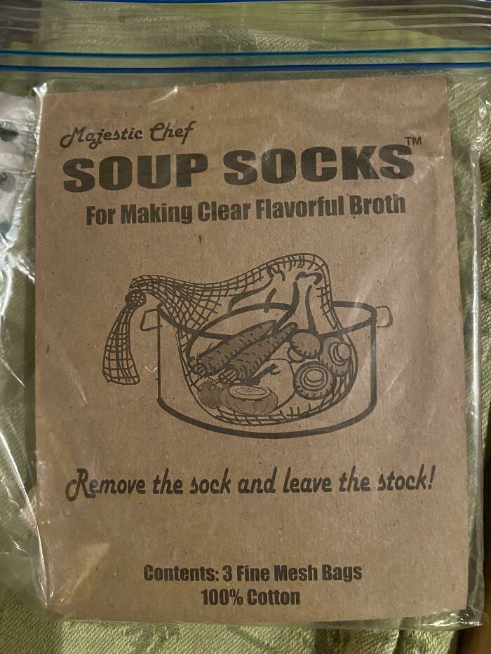 This Simple Item Makes It Easy To Make Soup Stock. Great For A Rotisserie Chicken Carcass. Just Simmer What You’d Like In It And Discard