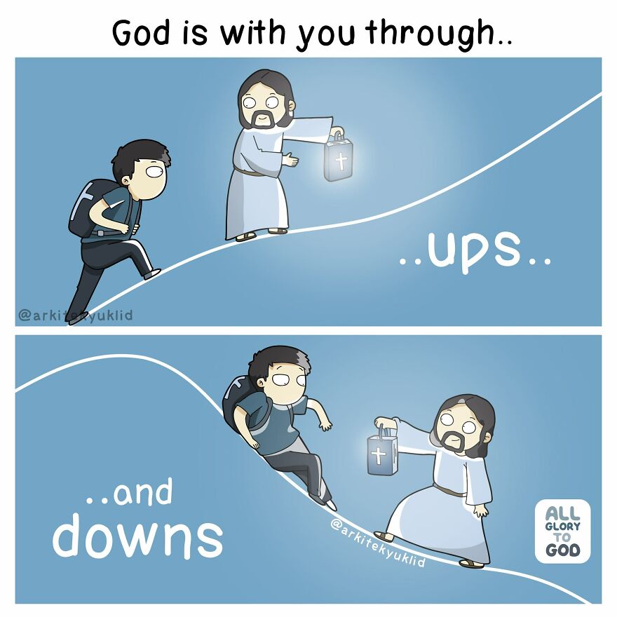 This Instagram Artist’s Faith-Based Wholesome Comics Are Inspiring Self-Reflection Through Humor (New Comics)